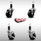 Service Caster 3'' SS Phenolic Wheel Swivel 1-1/4'' Expand Stem Caster Set 2 Brakes, 4PK SCC-SSEX20S314-PHS-2-TLB-2-114 - alternate 2